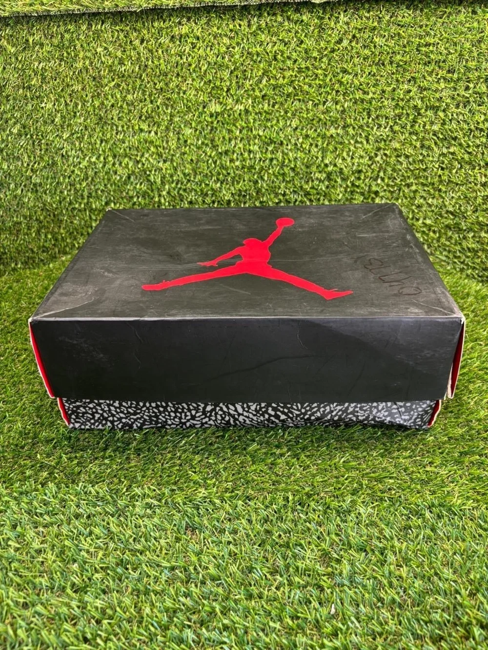 Air Jordan 3 Retro Black Cement 2011 Empty Box Only Size 8 M With OG Receipt
